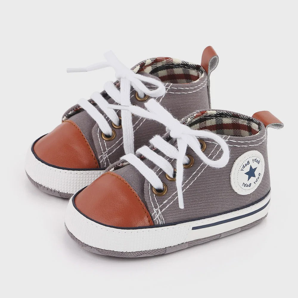 Babyschoenen Canvas Sneakers - Eerste Stapjes Schoentjes met Zachte Zool