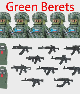 Bouwstenen Militaire Special Forces Commando Figuren met Wapens