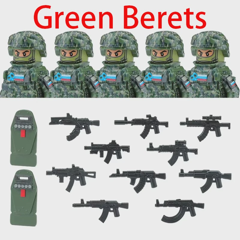Bouwstenen Militaire Special Forces Commando Figuren met Wapens