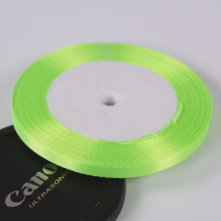 22 Meters/Roll 6mm Silk Satin Ribbons Christmas Halloween Birthday Party Gift Wrapping Ribbons DIY Handmade Crafts Material