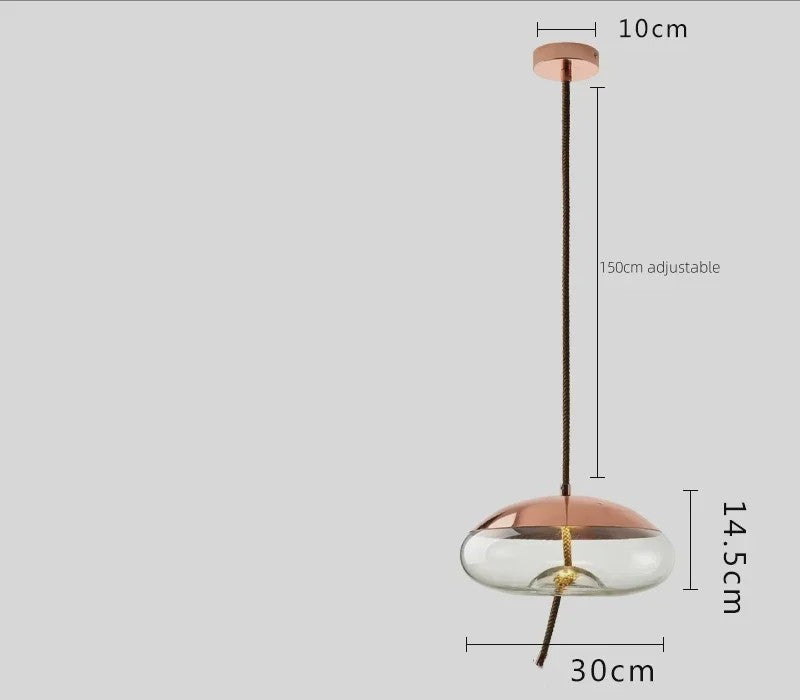 Moderne Glazen LED Hanglamp - Stijlvolle Verlichting voor Woonkamer, Keuken & Bar