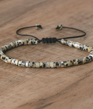 Natuurlijke Blauwe Emperor Steen Kralen Armband - Verstelbaar & Uniek
