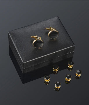 Set Manchetknopen en Tuxedo Studs voor Heren - Stijlvolle Accessoires voor Bruiloft en Feest