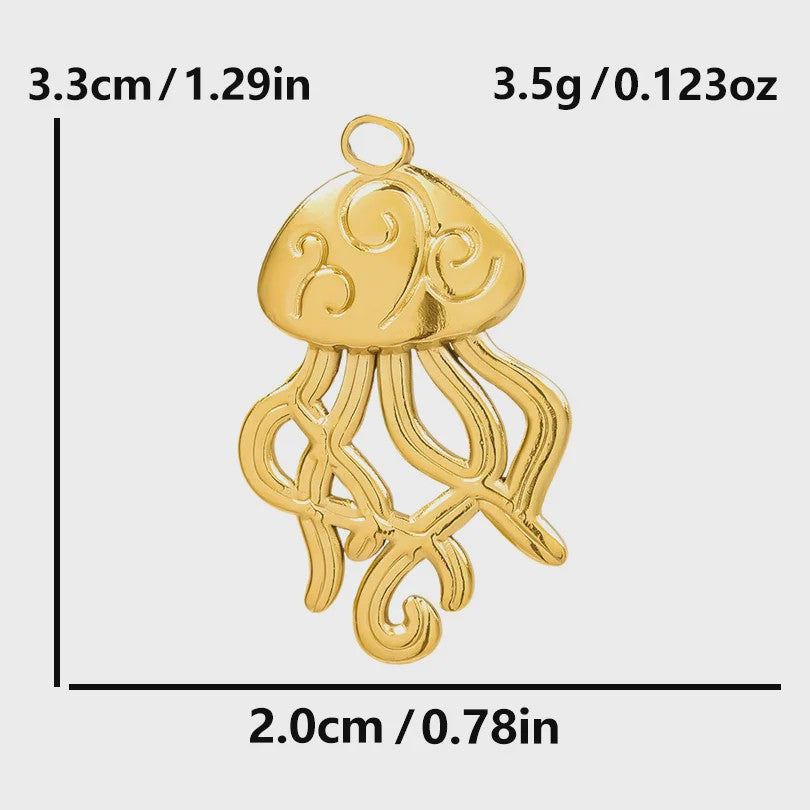 6x Goudkleurige Zee Dieren Bedeltjes Set - Schildpad, Schelp, Zeester - DIY Sieraden Maken