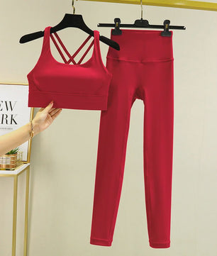 Dames Yogaset: Sport BH met Hoge Taille Legging - Squat Proof & Tummy Control