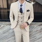 S-7XL (Jacket+Vest+Pants) Fashion Boutique Lattice Formal Business Mens Suit 3Pcs Set Groom Wedding Dress Plaid Suit Show Stage