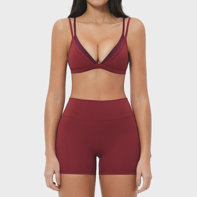 Dames Yogaset: Seamless Sport BH & Hoge Taille Legging