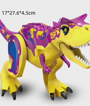 Grote Bouwblok Dinosaurus Speelgoed - Indominus Rex & Tyrannosaurus Rex Modellen
