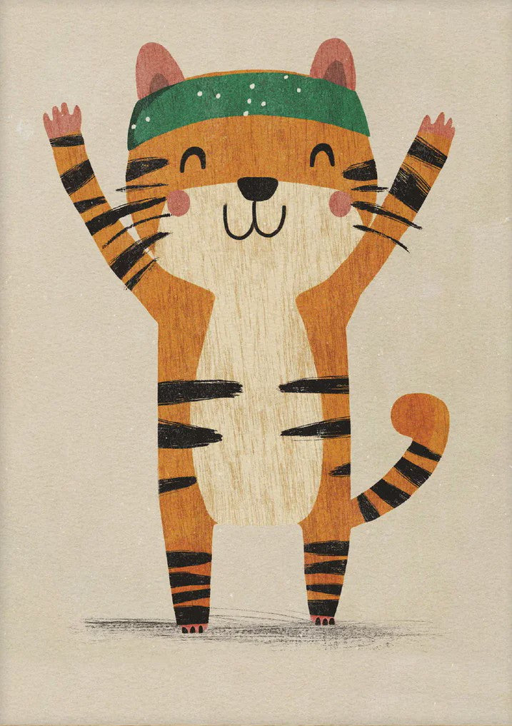 Vrolijke Dieren Canvas Posters - Leeuw, Hond, Beer & Cheetah op Skateboard - Kinderkamer Decoratie
