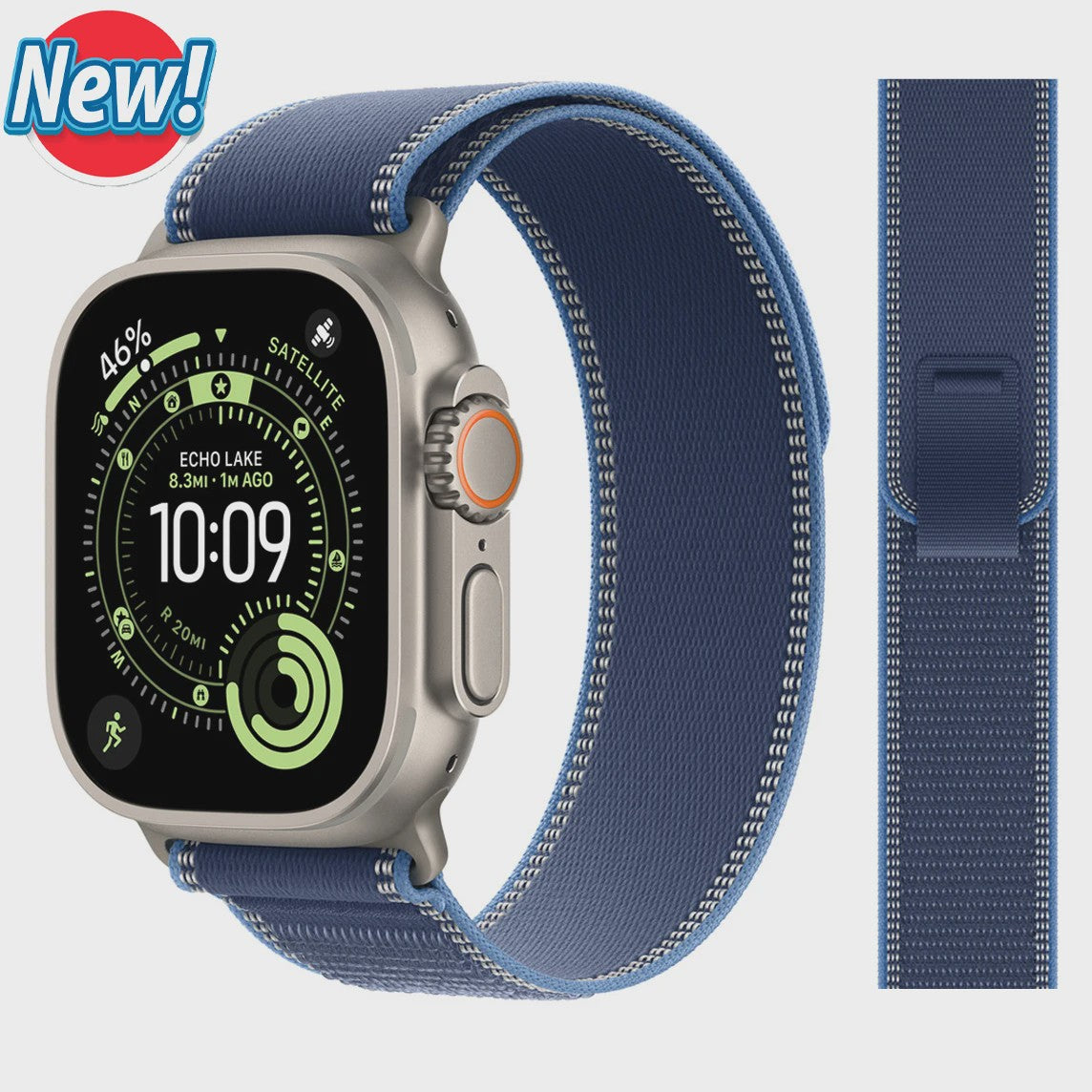 Trail Loop Band voor Apple Watch Ultra, Series 1-11, SE - 40mm t/m 49mm