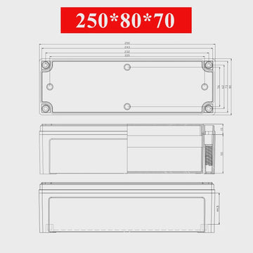 250x80x70mm