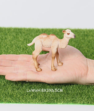 Realistische Alpaca & Kameel Figuren Set - Handgeschilderd, Educatief Speelgoed