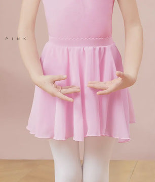 18 Colours Ballet Skirt Girls Toddler Kids Dance Chiffon Skirt Elastic Waist Short Dance Skirt for Girls Tutu Skirt for Ballet