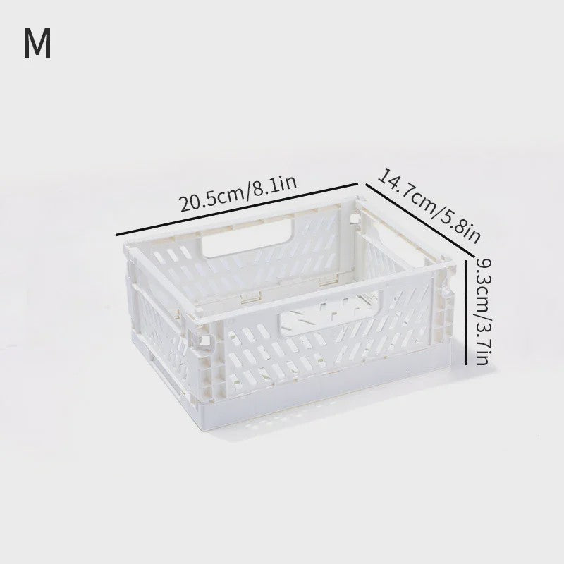 Opvouwbare Opbergkrat & Mand - Stapelbaar, Draagbaar en Ideaal voor Speelgoed, Sieraden en Cosmetica