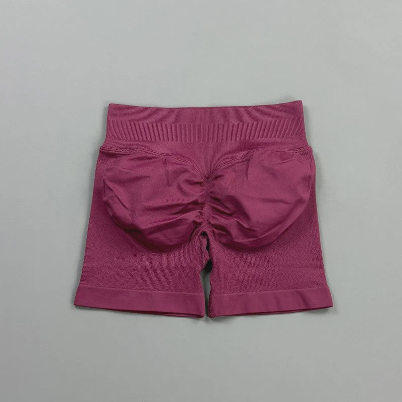 HISTELLO Seamless Biker Shorts Dames - Low Waist Scrunch Butt voor Fitness & Yoga