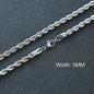 Klassieke Cuban Chain Ketting Heren Dames - Roestvrij Staal (3-11mm)