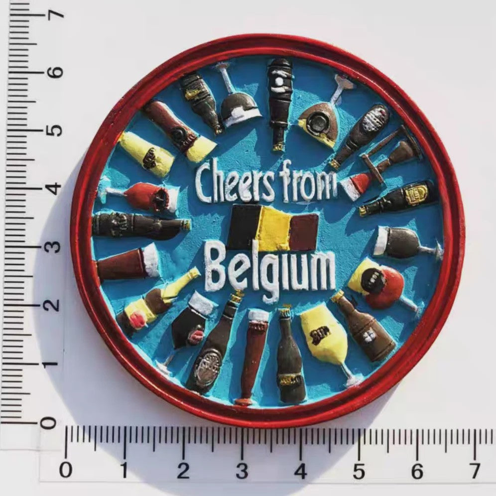 België Koelkastmagneet - Souvenir & Reistafel voor Huisdecoratie