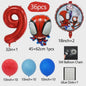 Superheld Folieballonnen Set: Spiderman, Batman, Iron Man & Captain America - Feestdecoratie