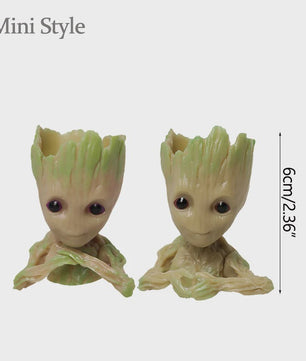 Groot Plantenpot & Decoratief Figuur - Leuke Woondecoratie