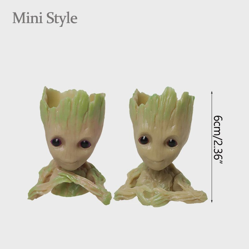 Groot Plantenpot & Decoratief Figuur - Leuke Woondecoratie