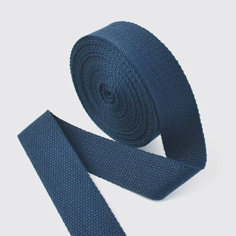 4 Meter Katoenen Band - 1.3mm Dikke Webbing voor Tassen, Riemen & DIY Projecten (20-50mm Breed)