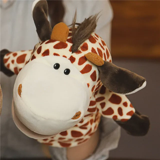 Zachte Pluche Handpoppen - Educatief Speelgoed voor Baby's en Kinderen (Diverse Dieren)