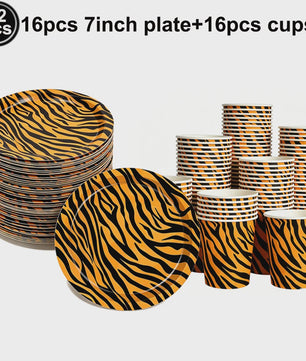 Giraf Verjaardagsfeest Tafeldecoratie Set - Bordjes, Bekers & Servetten voor Jungle Thema Feest