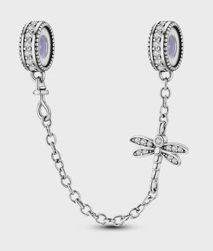 925 Sterling Zilveren Veiligheidsketting Bedel voor Armbanden - Maan, Ster, Vlinder, Hart