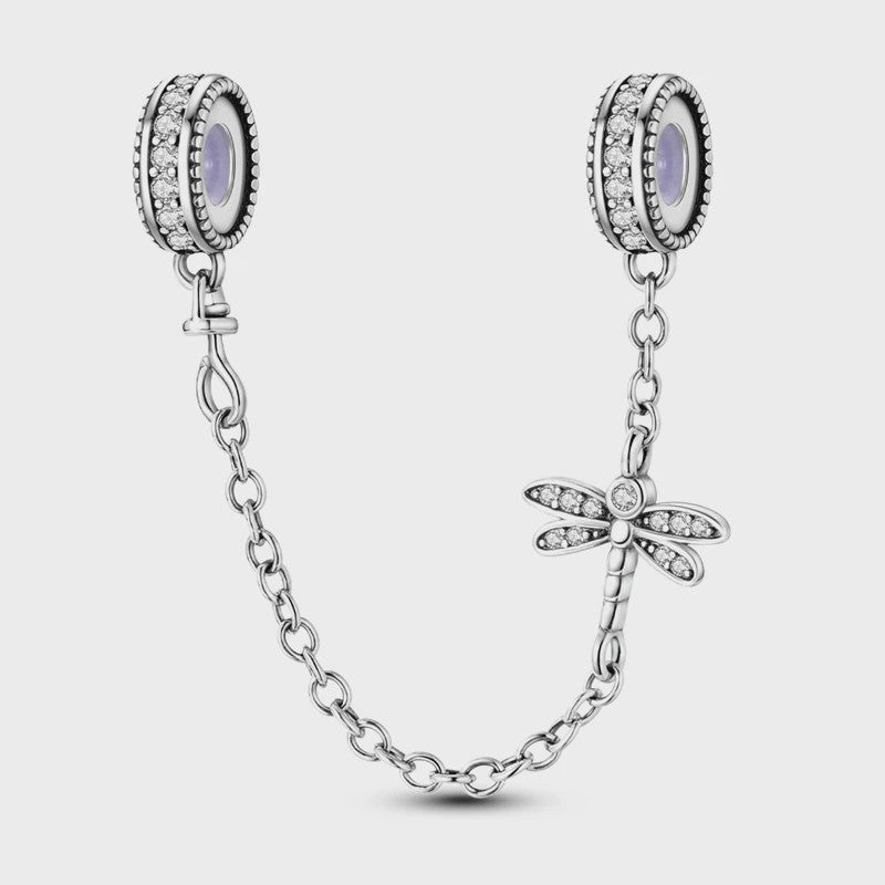925 Sterling Zilveren Veiligheidsketting Bedel voor Armbanden - Maan, Ster, Vlinder, Hart