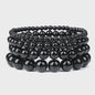 Handgemaakte Natuursteen Armbanden - Onyx & Agate Kralen - Yoga & Reiki Energie - Unisex 19cm