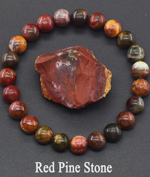 Natuurlijke Edelsteen Armband - Reiki, Blauwe Apatite, Lapis Lazuli, Amethist & Tijgeroog