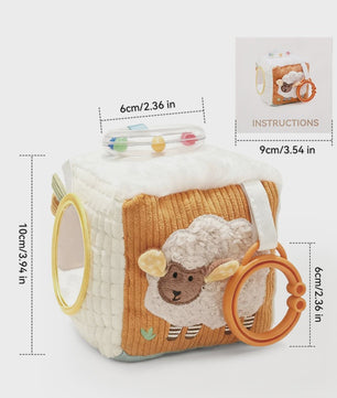 Montessori Stoffen Tissue Box Speelgoed - Educatief Sensorisch Speelgoed voor Baby's met Vinger Oefening
