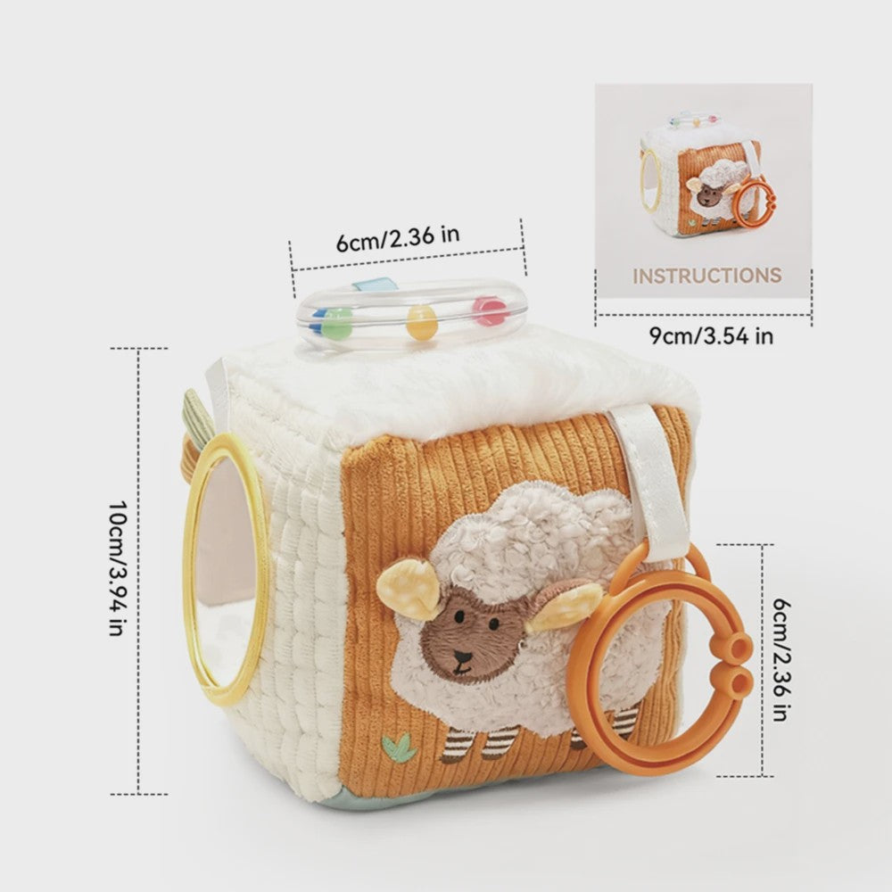 Montessori Stoffen Tissue Box Speelgoed - Educatief Sensorisch Speelgoed voor Baby's met Vinger Oefening