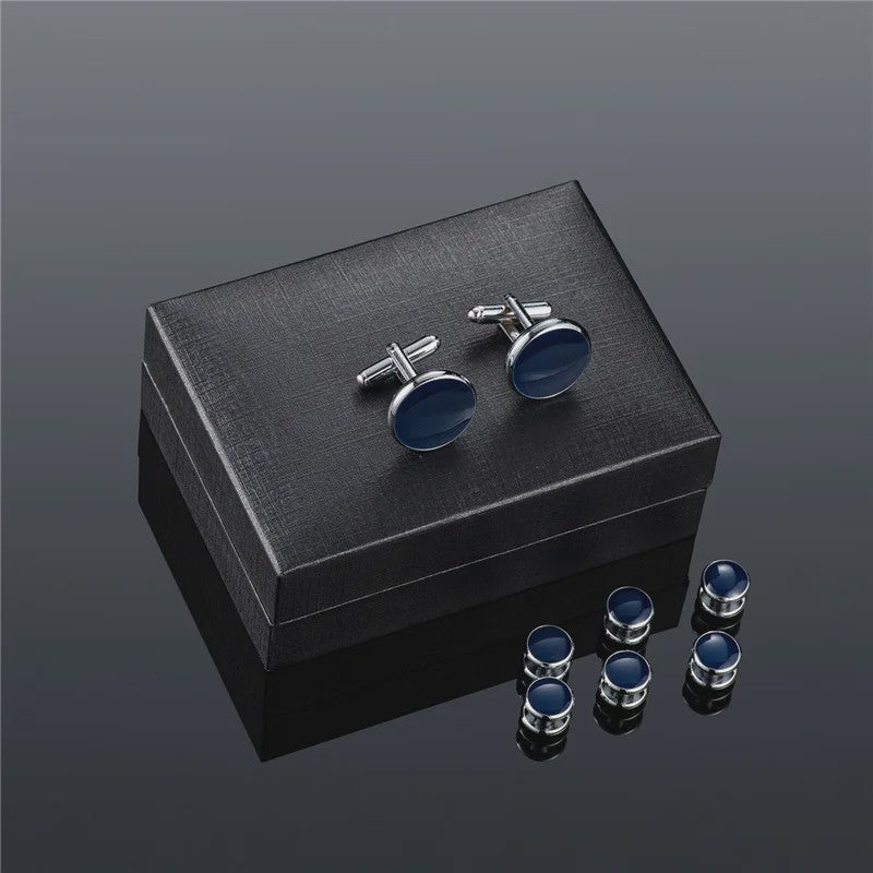 Set Manchetknopen en Tuxedo Studs voor Heren - Stijlvolle Accessoires voor Bruiloft en Feest