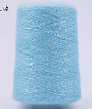 Zacht Pluche Mohair Garen met Pailletten - Kleurrijk Brei-, Haak- en Naaigaren (520g)
