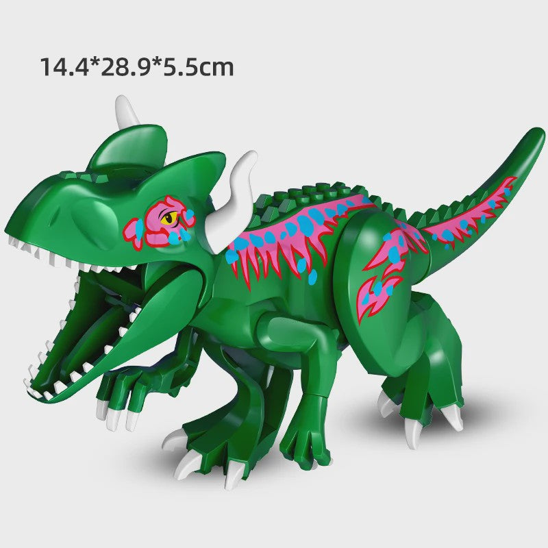 Grote Bouwblok Dinosaurus Speelgoed - Indominus Rex & Tyrannosaurus Rex Modellen