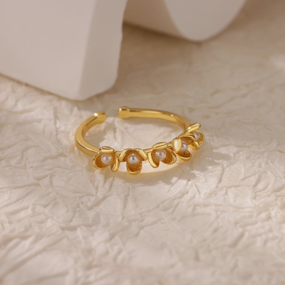 Luxe Gouden Ringen Set: Zirkonia & Boze Oog Design - Verstelbaar & Trendy