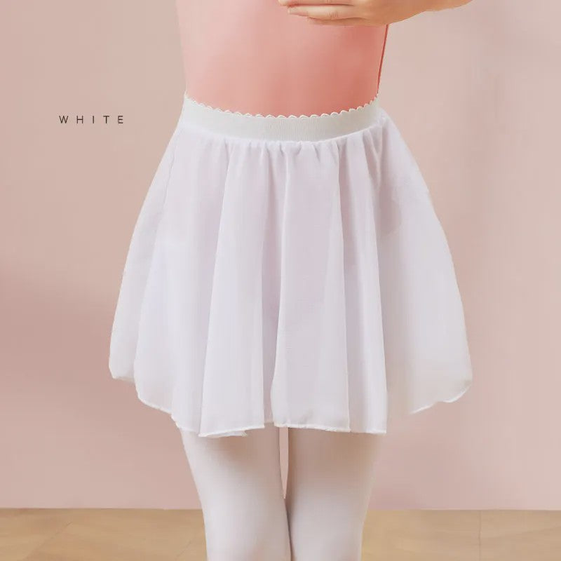 18 Colours Ballet Skirt Girls Toddler Kids Dance Chiffon Skirt Elastic Waist Short Dance Skirt for Girls Tutu Skirt for Ballet