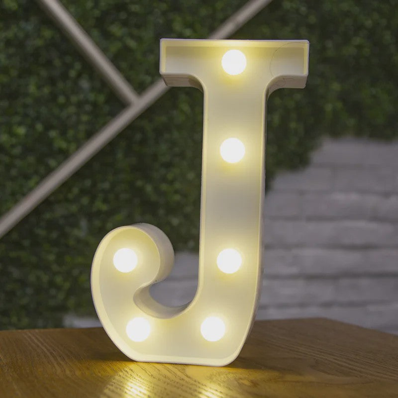 Decoratieve LED Letter & Cijfer Lampen - Creëer Sfeer met Warm Licht