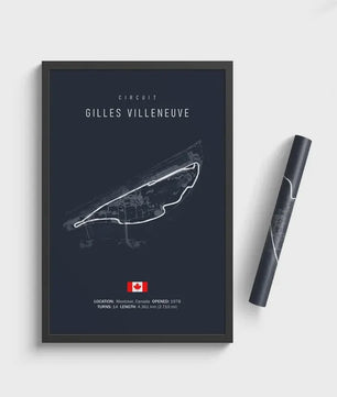F1 Circuit Poster: Monaco Imola Track Art - Stijlvolle Motorsport Wall Art
