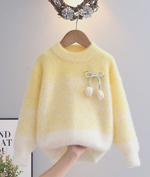 Schattige Gebreide Trui voor Meisjes - Elegante Winterkleding voor Kinderen