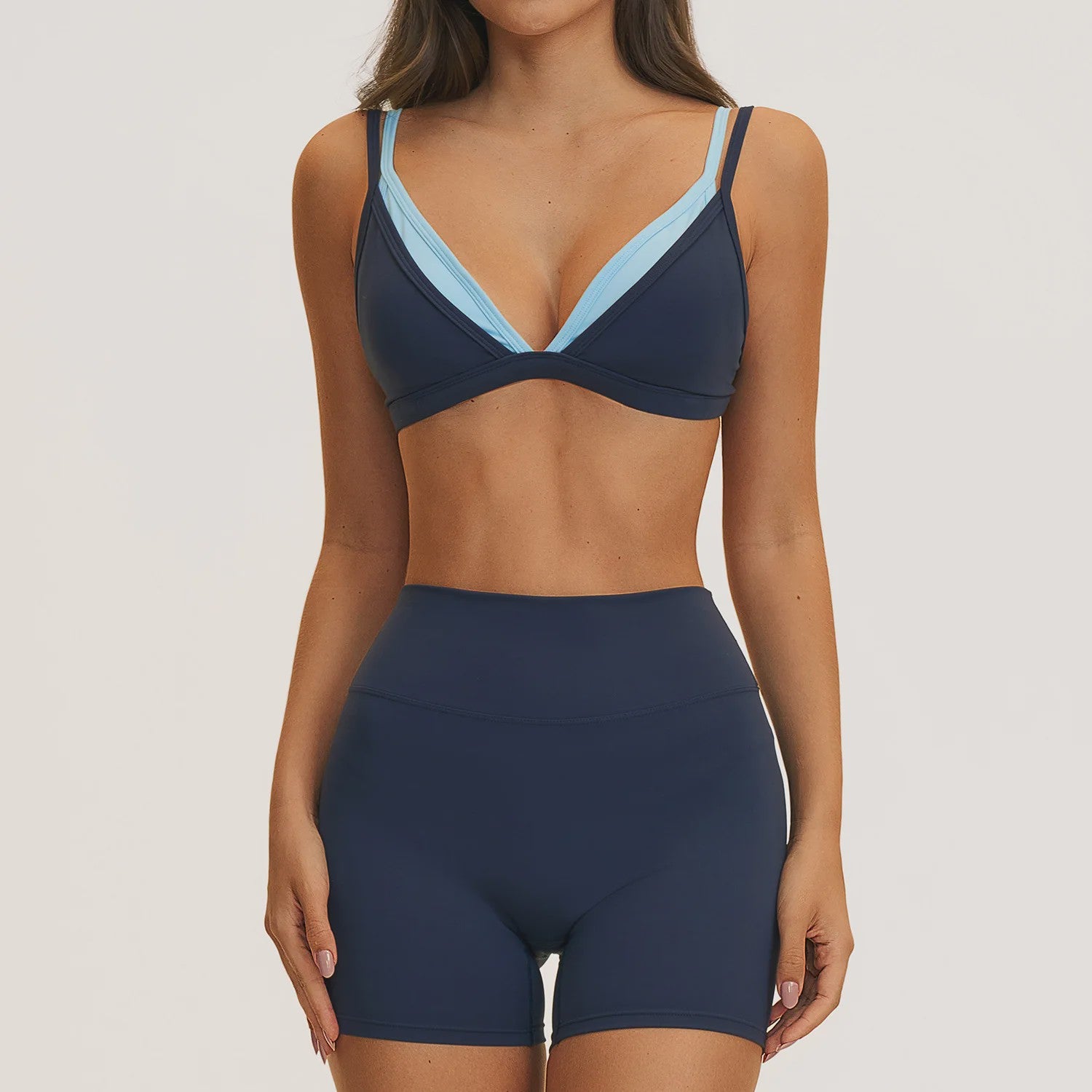 Dames Yogaset: Seamless Sport BH & Hoge Taille Legging