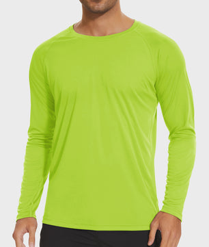 TACVASEN Heren UV-Bescherming T-shirt Lange Mouw - UPF 50+ Sneldrogend & Ademend