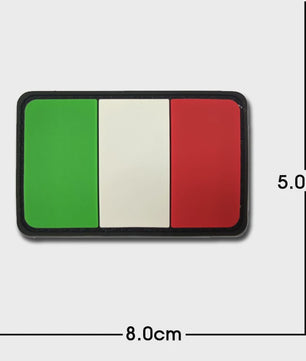 3D PVC Vlag Patches - Rubberen Militaire Emblemen met Klittenband