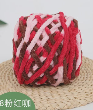 Chenille Garen 100g/bol - Super Zacht Dik Wol Garen voor Handbreien, DIY Sjaals & Projecten