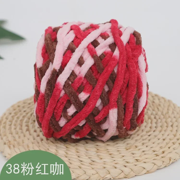 Chenille Garen 100g/bol - Super Zacht Dik Wol Garen voor Handbreien, DIY Sjaals & Projecten