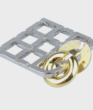 Klassieke Metalen IQ Puzzel Set - Uitdagende Breinbrekers voor Volwassenen
