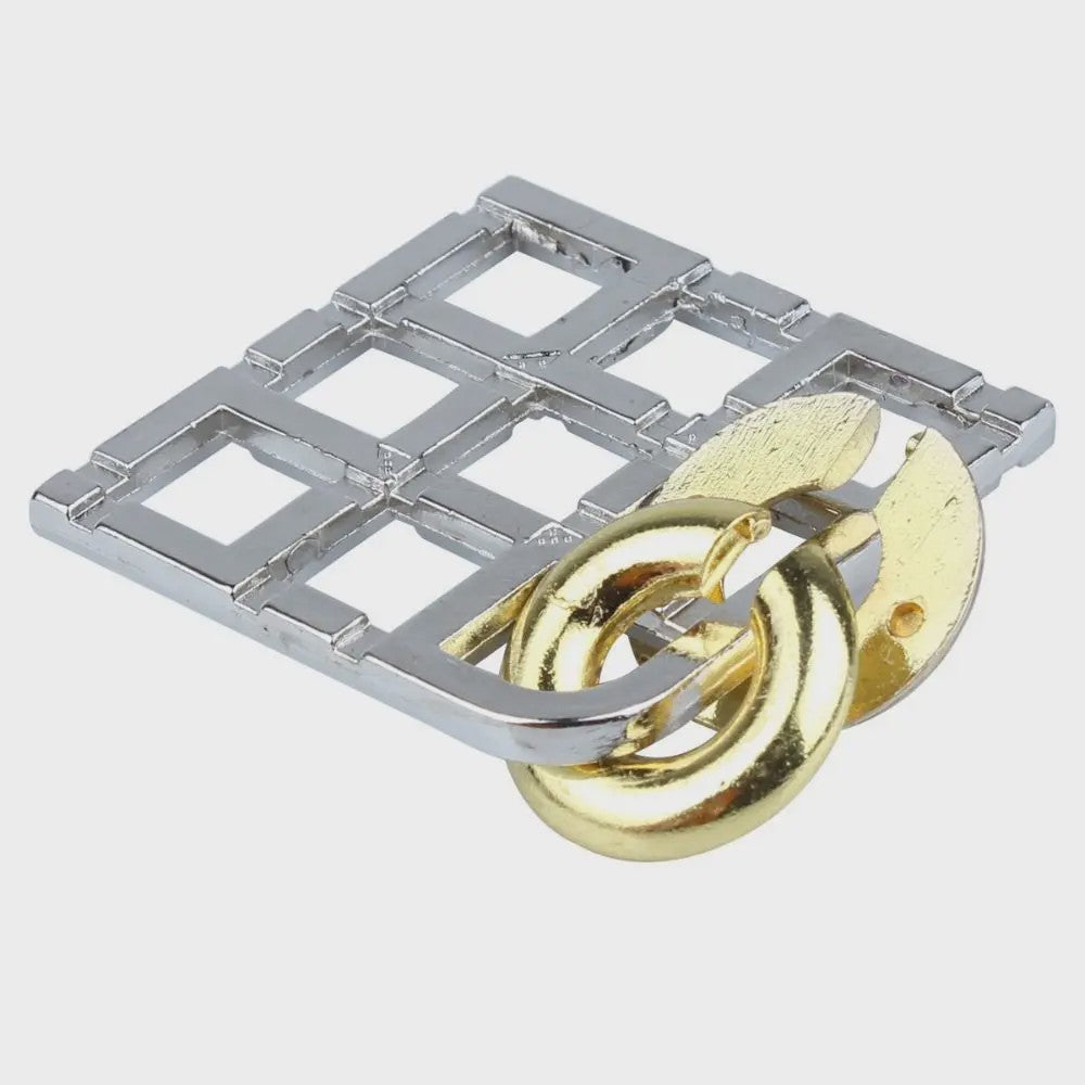 Klassieke Metalen IQ Puzzel Set - Uitdagende Breinbrekers voor Volwassenen