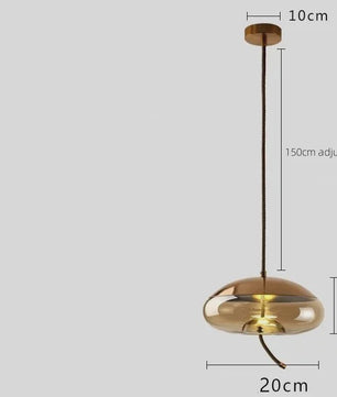 Moderne Glazen LED Hanglamp - Stijlvolle Verlichting voor Woonkamer, Keuken & Bar