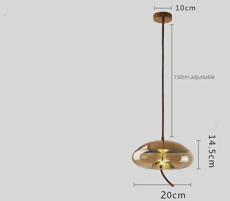 Moderne Glazen LED Hanglamp - Stijlvolle Verlichting voor Woonkamer, Keuken & Bar